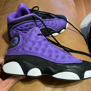 Jordan 23 Retro Purple Venom Unisex Kids Shoes Size 2Y Boy Girl Purple